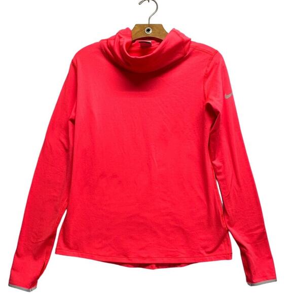 Nike Pro Dri-Fit Pink Women Turtleneck Compression Long Sleeve Top - Picture 1 of 9